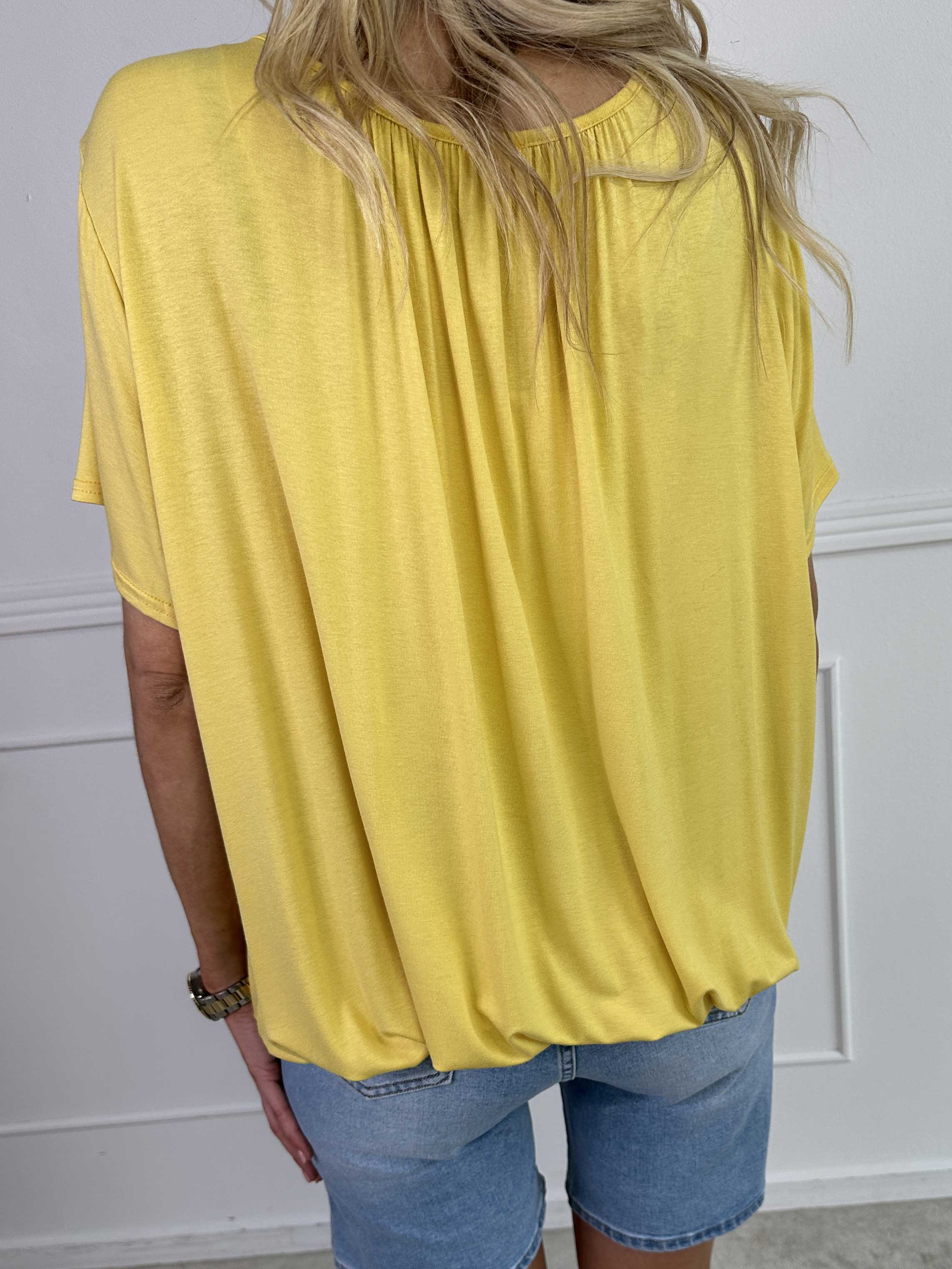 Miracle Crystal T-shirt - Blød bluse i viskose med similisten